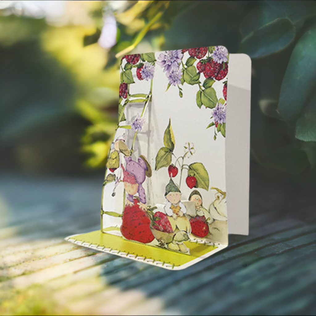 Strawberry Pop-up Small 3D Card