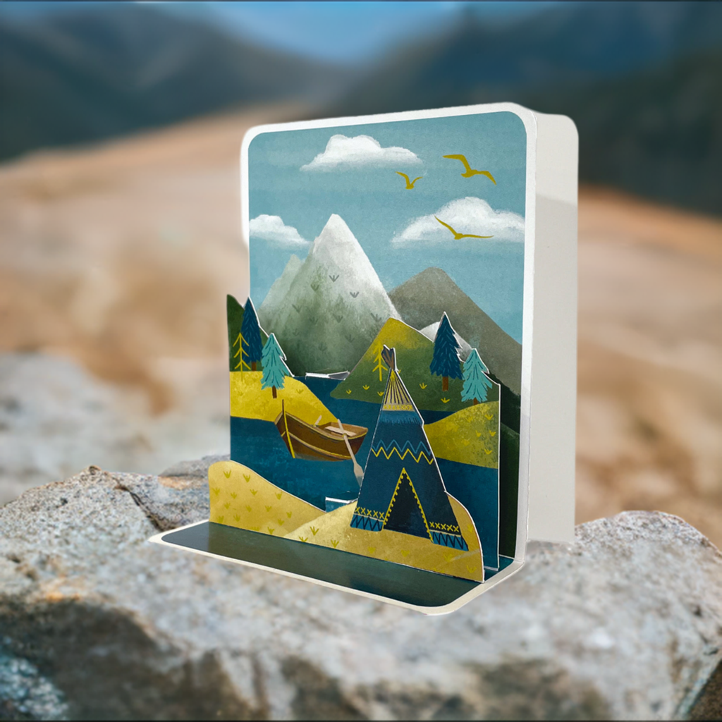Mountain Pop-up Small 3D Card