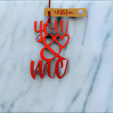 You & Me Gift Topper