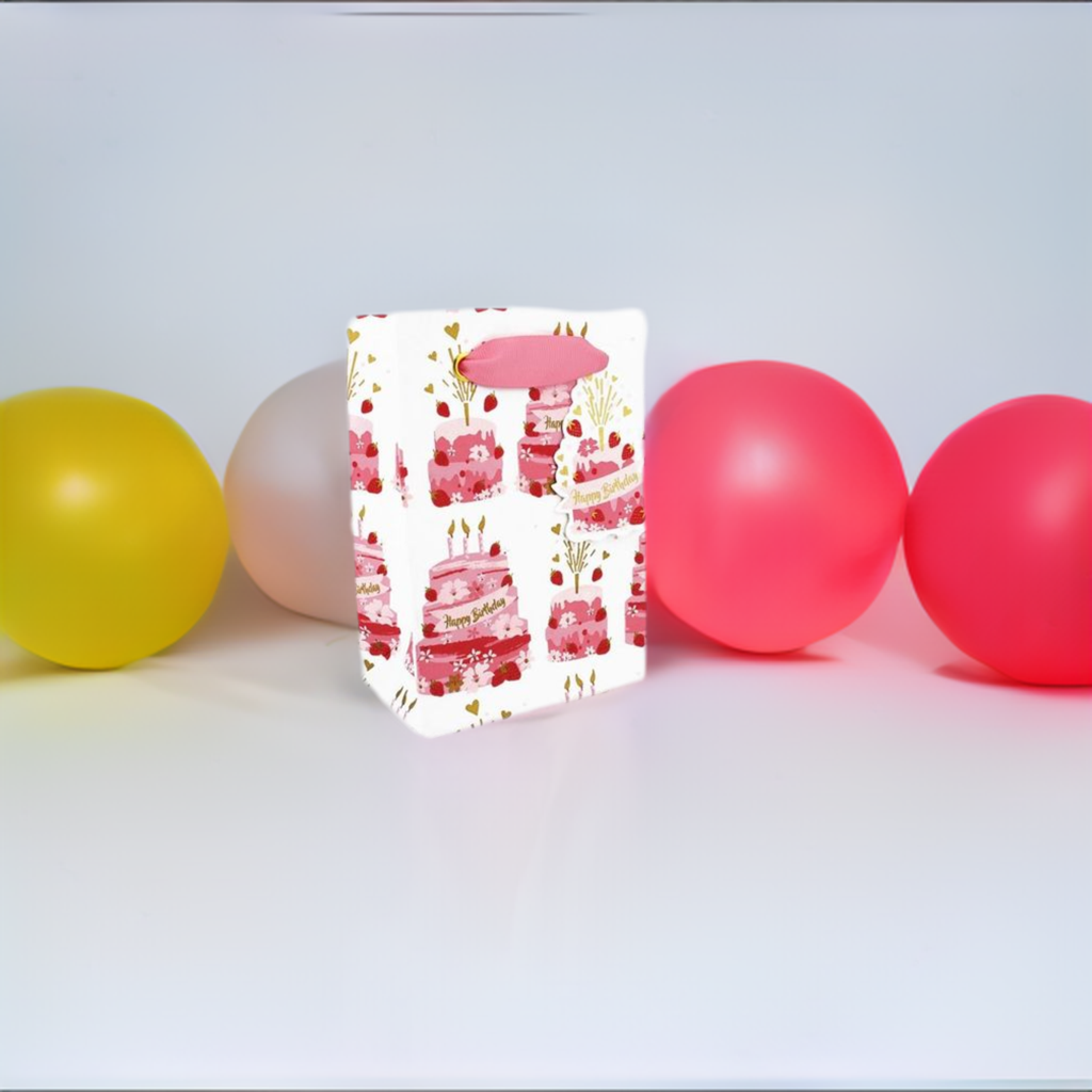 Cake Small Birthday Gift Bag
