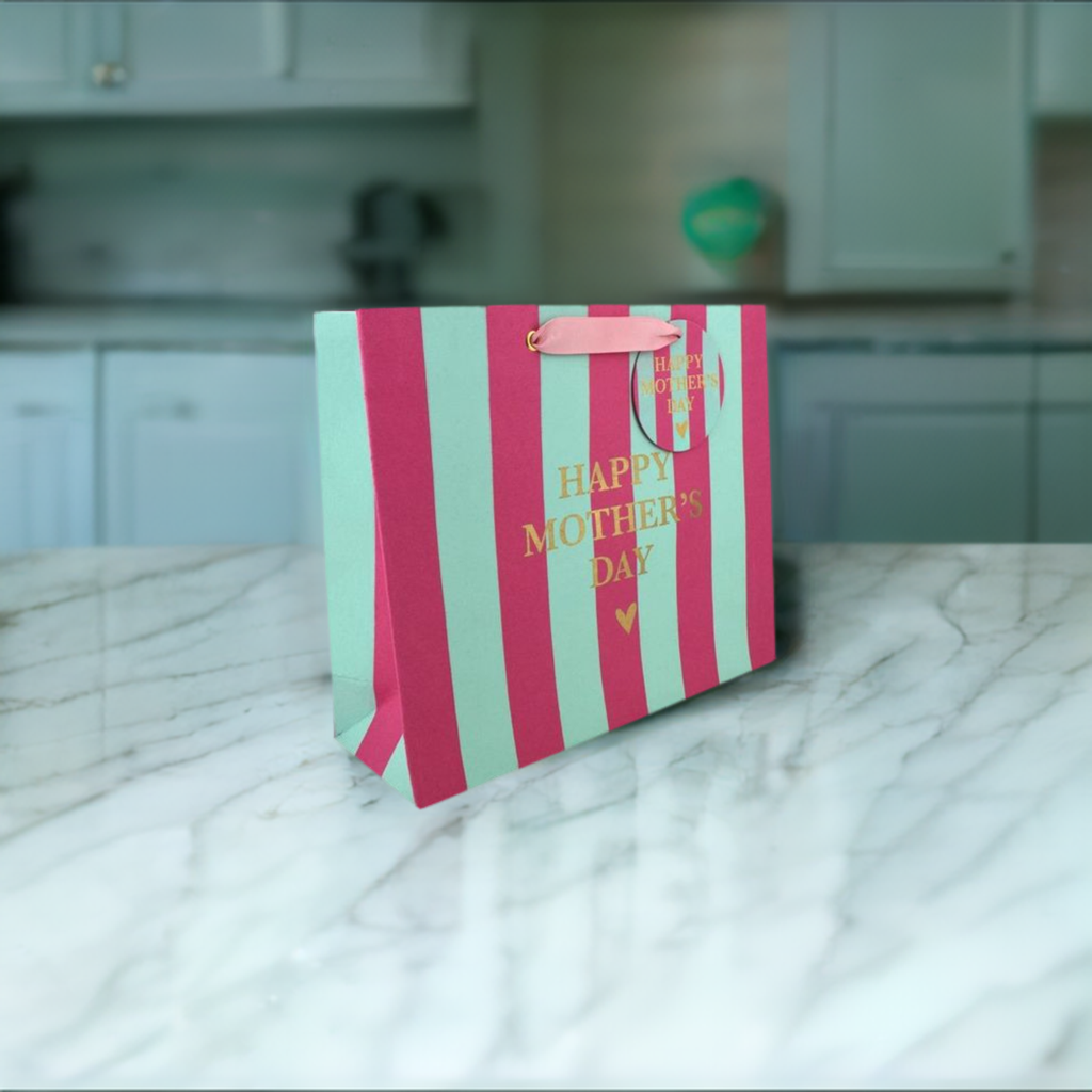 Mother's Day Stripe Large Gift Bag