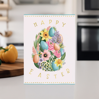 Floral Egg Easter Card