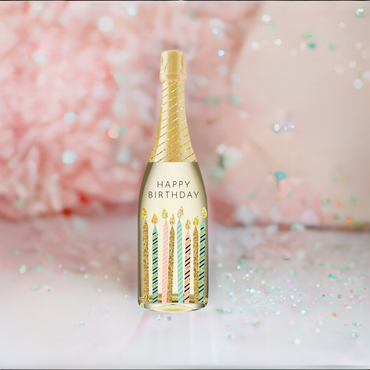 Birthday Candles Birthday Champagne sound Card