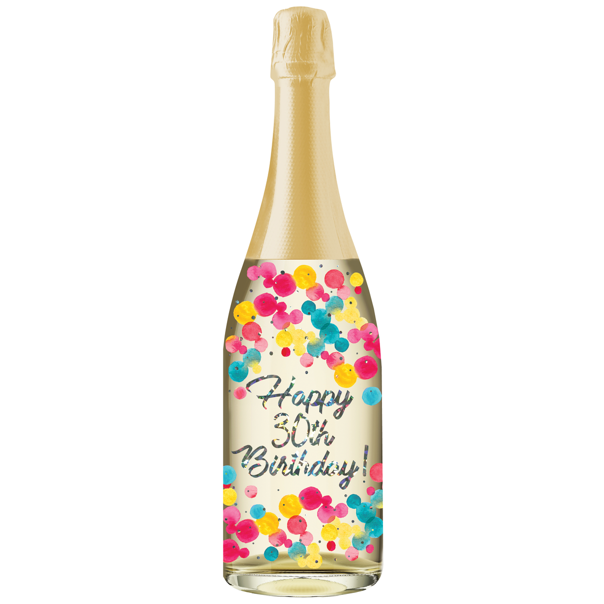 Pictura 30th Birthday Champagne Sound Card featuring festive champagne bottle and celebratory design for milestone celebrations