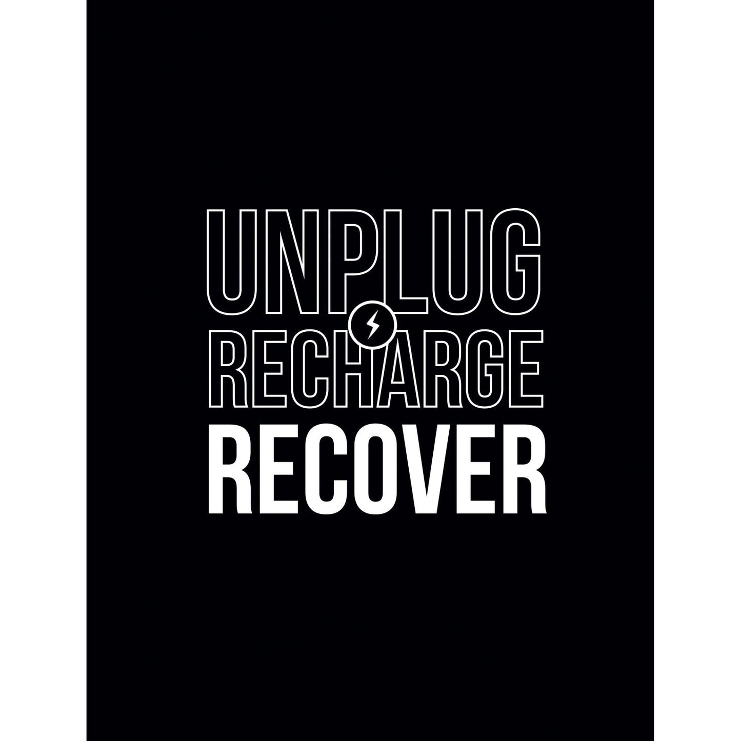 Get Well - Unplug Recharge Recover  Card - Gia Graham - Cardmore