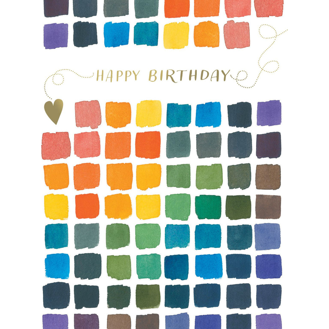 Color Chart Birthday Card
