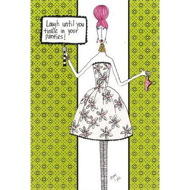 Birthday Card Laugh Until You Tinkle in your Panties! Dolly Mamas - Cardmore