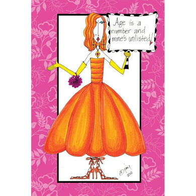 Birthday Card Age is a number Dolly Mamas - Cardmore