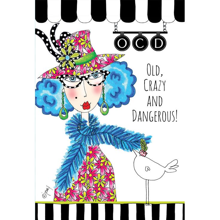 Birthday Card Old, Crazy and Dangerous! Dolly Mamas - Cardmore