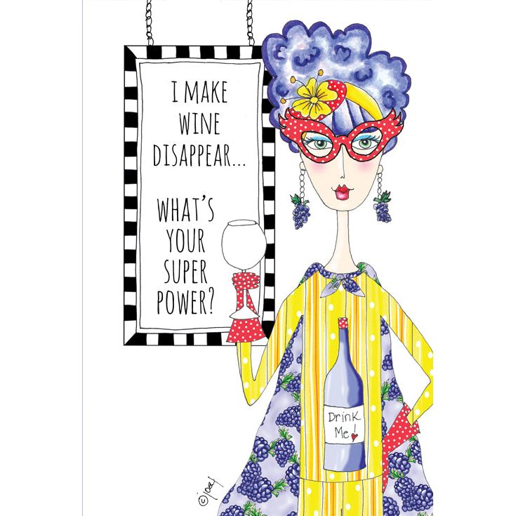 Birthday Card Make Wine Disappear Dolly Mamas - Cardmore