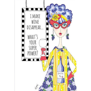 Birthday Card Make Wine Disappear Dolly Mamas - Cardmore