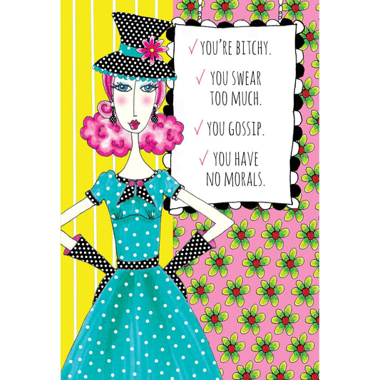 Childhood Punish Birthday Card by Pictura featuring playful Dolly Mamas design on an everyday card.