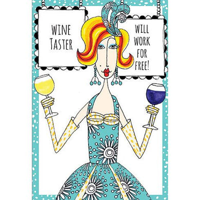 Birthday Card Wine Taster Dolly Mamas - Cardmore