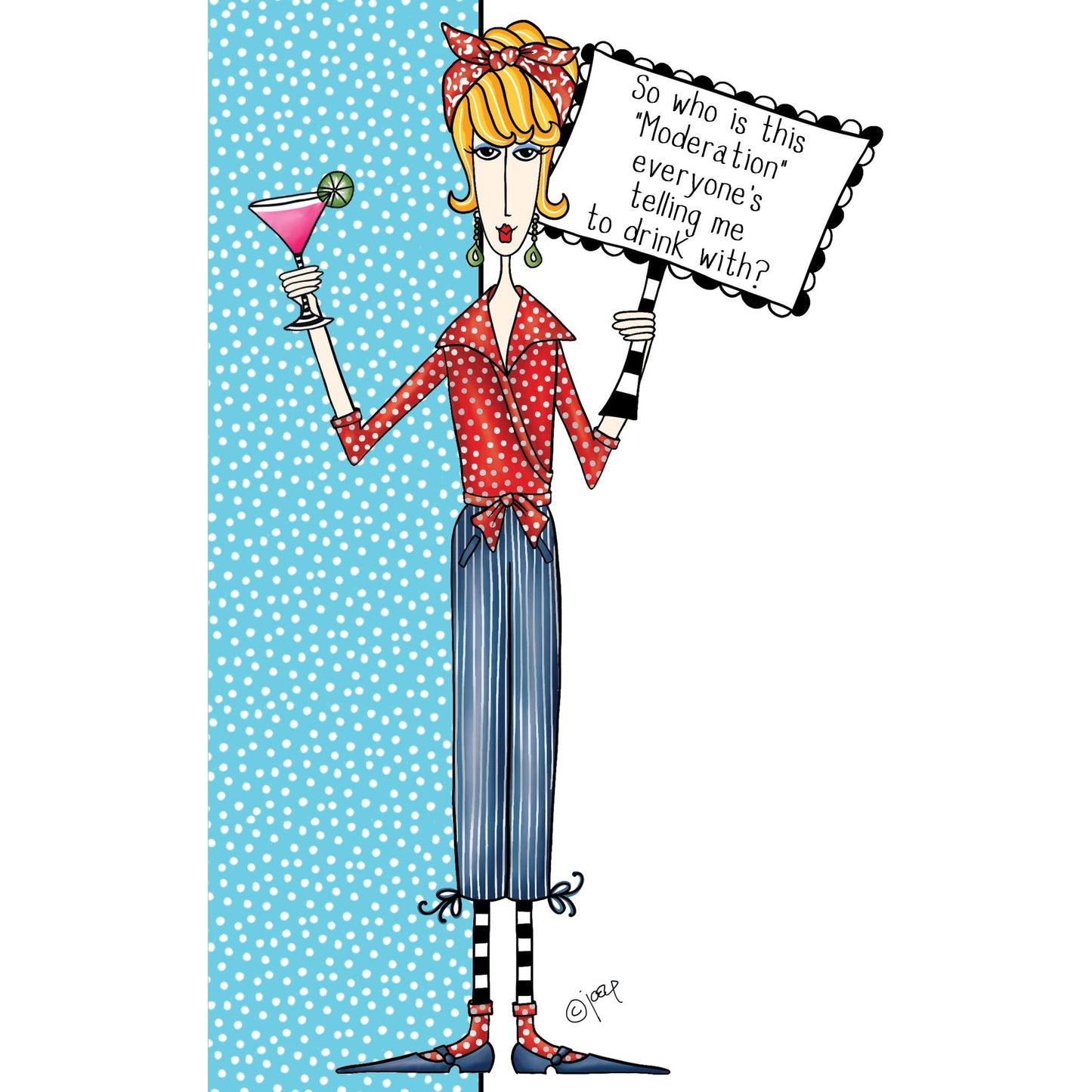 Moderation Birthday Card Dolly Mamas - Cardmore