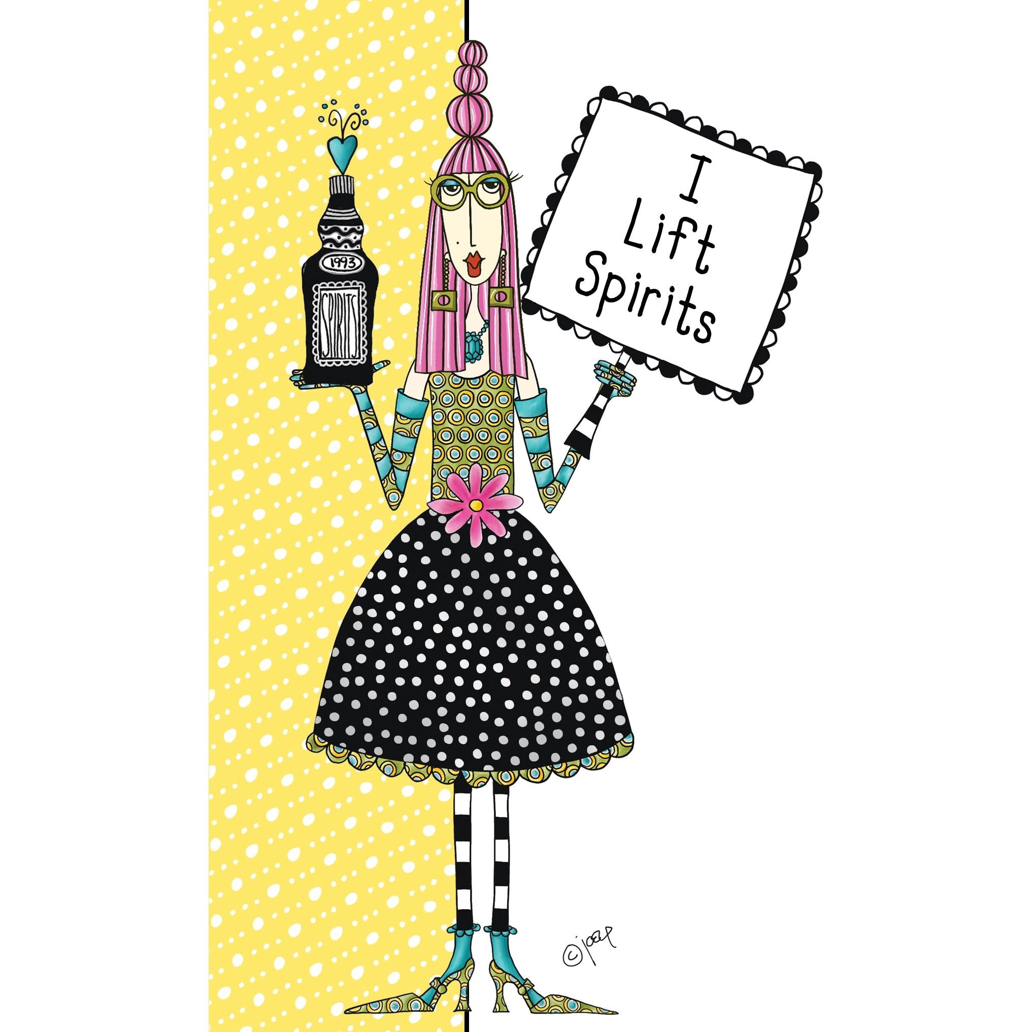 I Lift Spirits Birthday Card Dolly Mamas - Cardmore