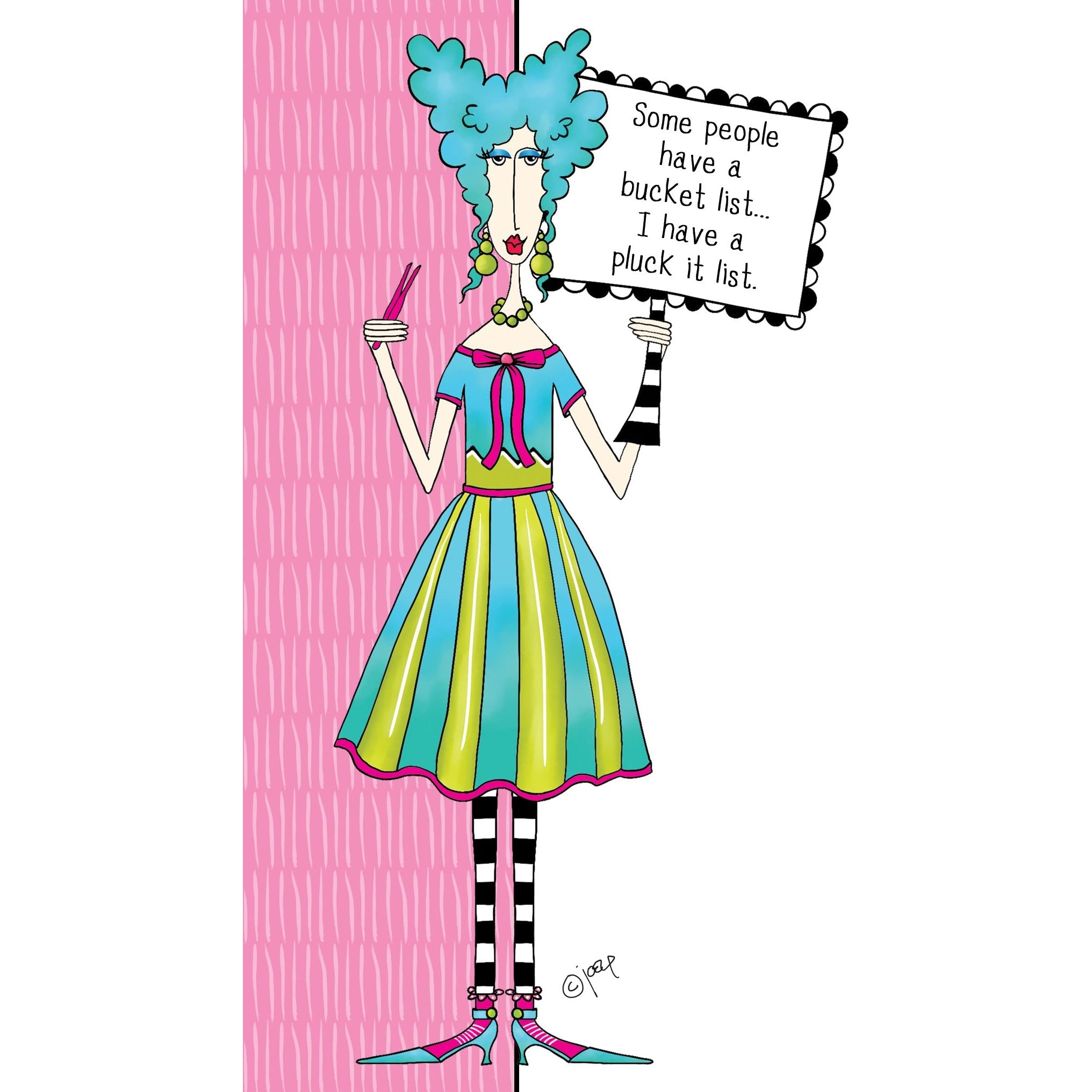 Pluck It List Birthday Card Dolly Mamas