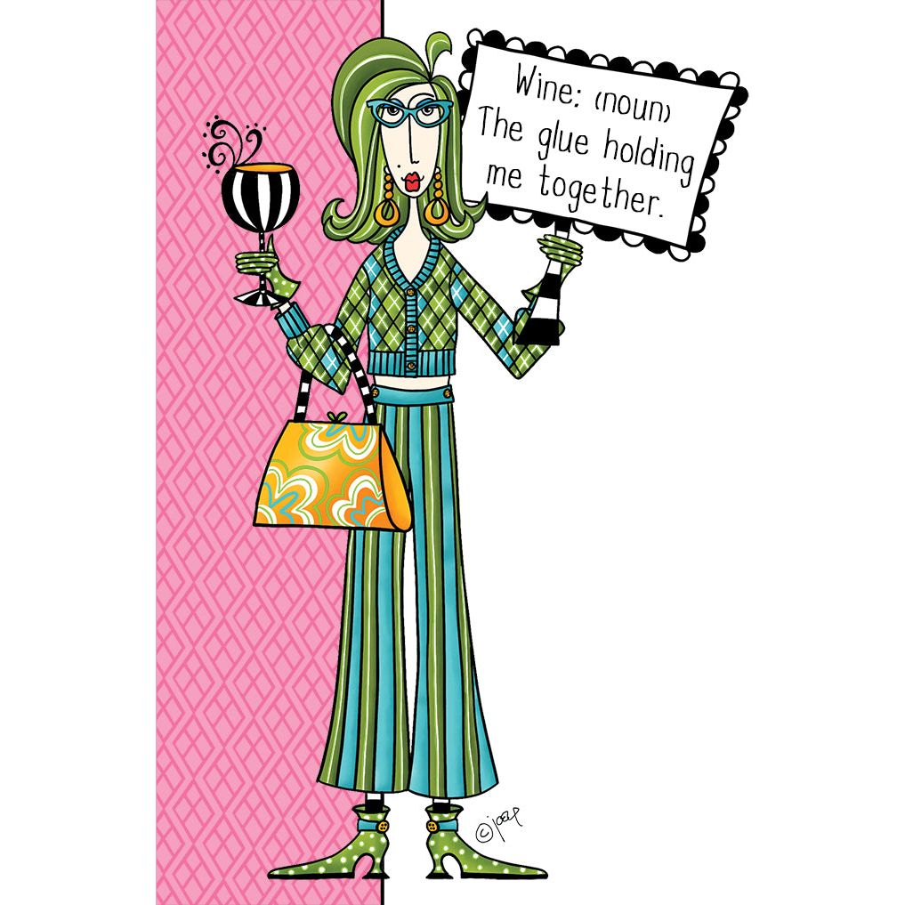 Glue Holding Me Together Birthday Card Dolly Mamas