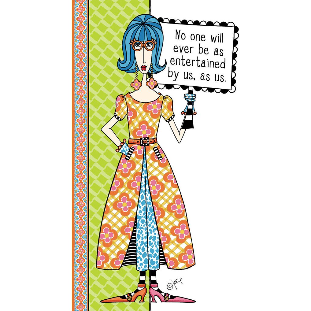Entertained By Us Birthday Card Dolly Mamas