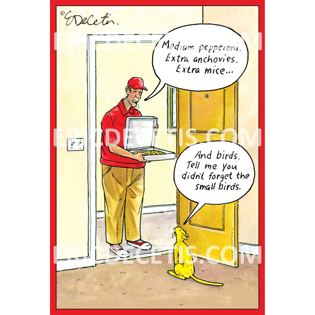 Pizza Extra Birthday Card Eric Decetis 30456 - Cardmore