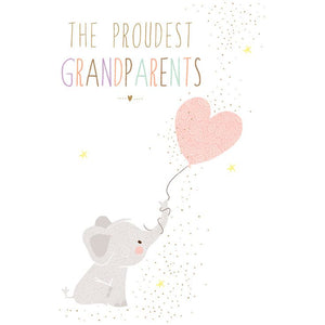 New Grandparent Card Elephant Sara Miller - Cardmore