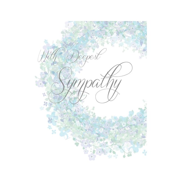 Sympathy Card In out thoughts - Cardmore