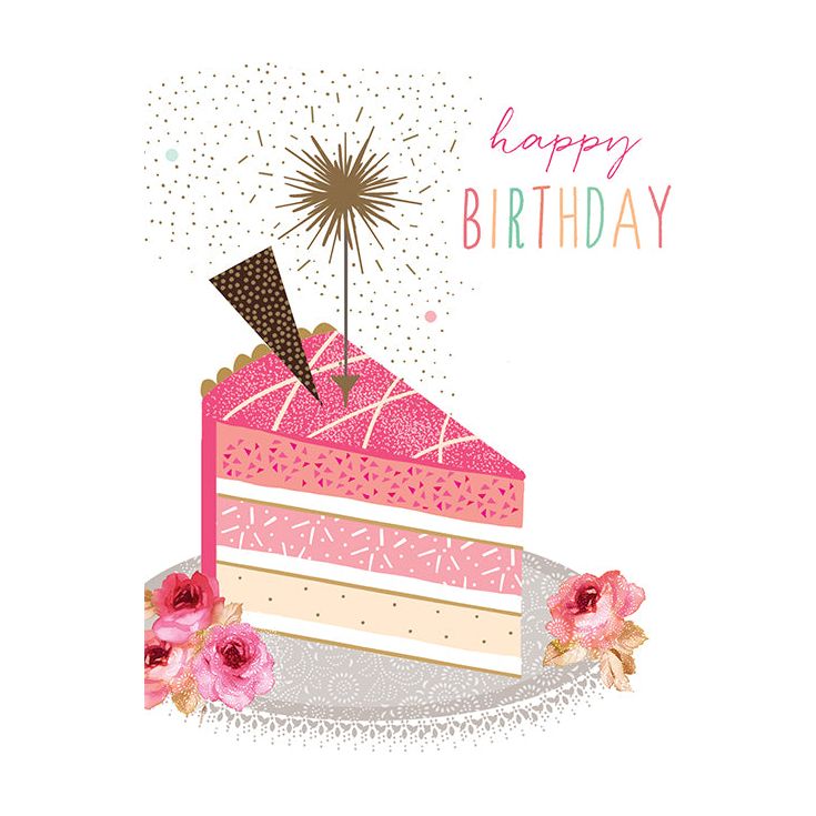 Cake Birthday Card Sara Miller - Cardmore