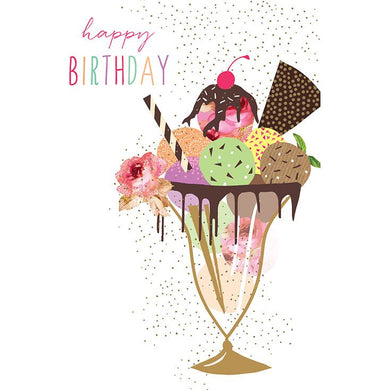 Happy Birthday Sundae Birthday Card Sara Miller