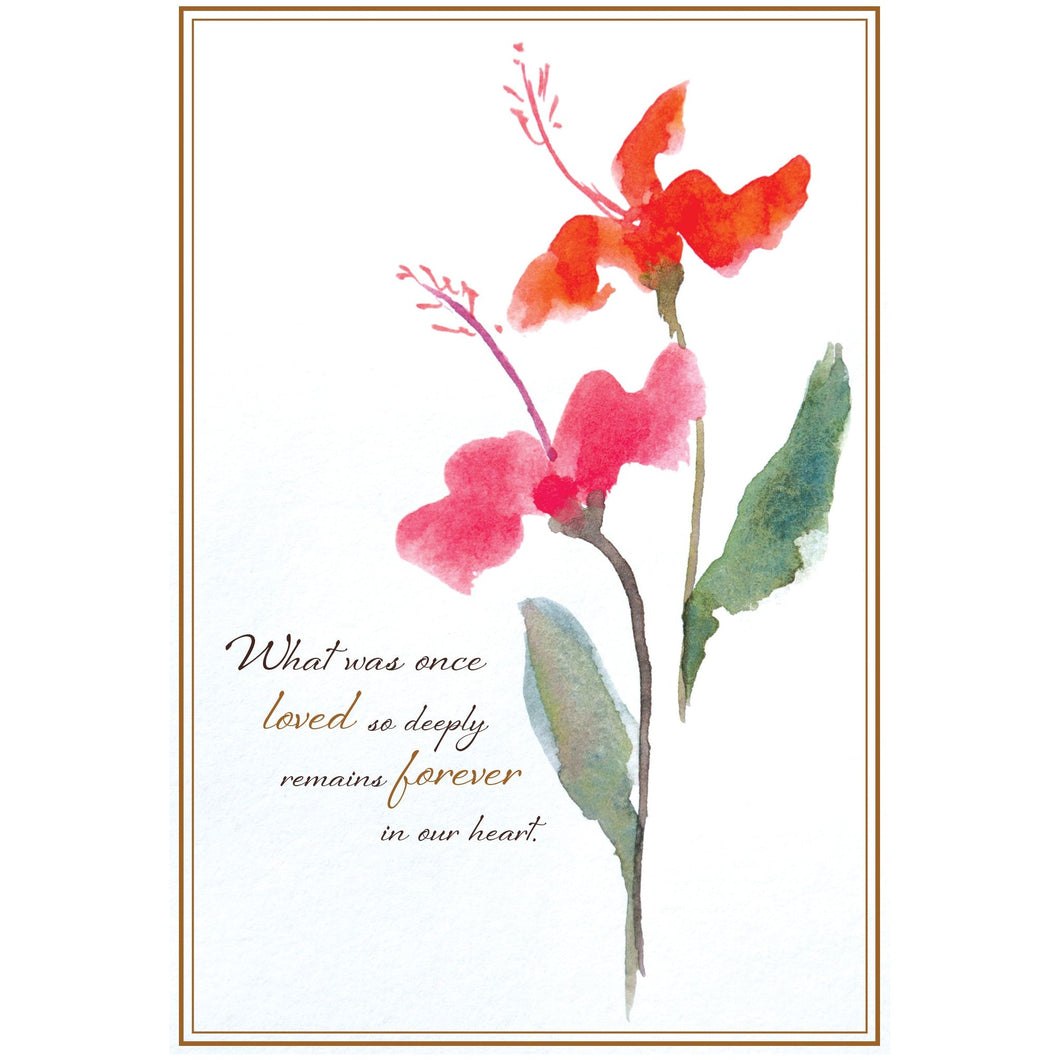 Sympathy Card What was once loved - Cardmore