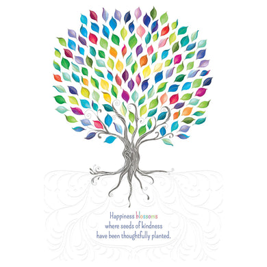Happiness Blooms Tree Thank You Card