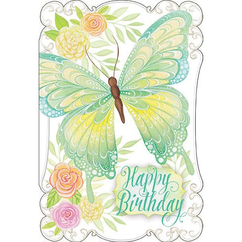 Butterfly Birthday Card  Sienna's Garden - Cardmore