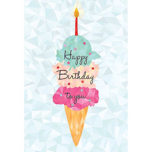 Birthday Card Ice cream - Cardmore