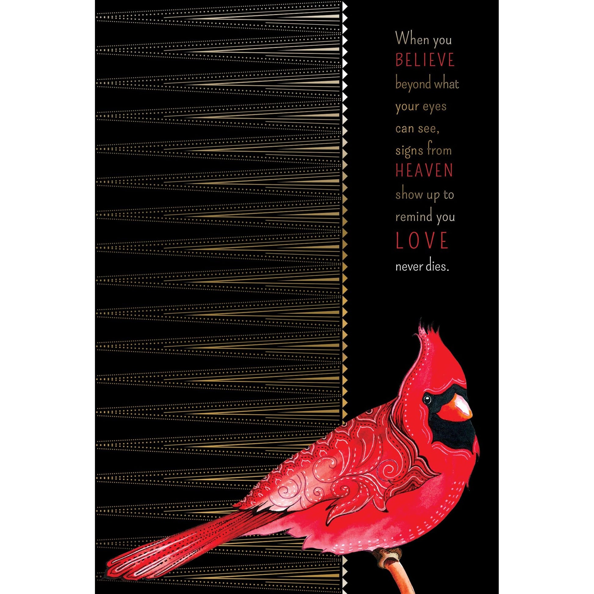 Sympathy Card Red Bird - Cardmore