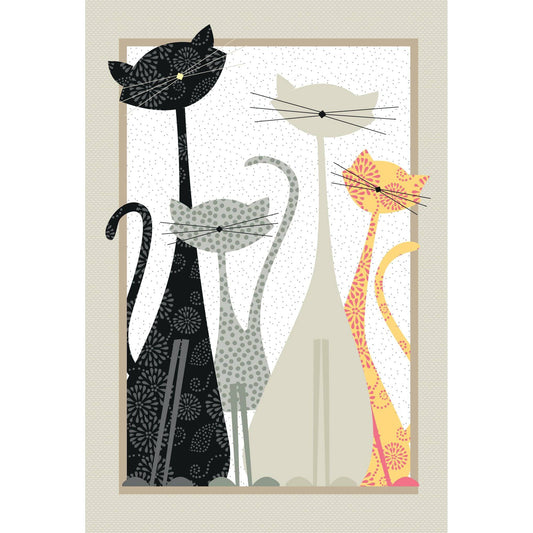 Pictura cats birthday card featuring a cute feline illustration, perfect for celebrating a special occasion with a charming design.
