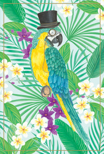 Birthday Card Parrot With Hat - Cardmore