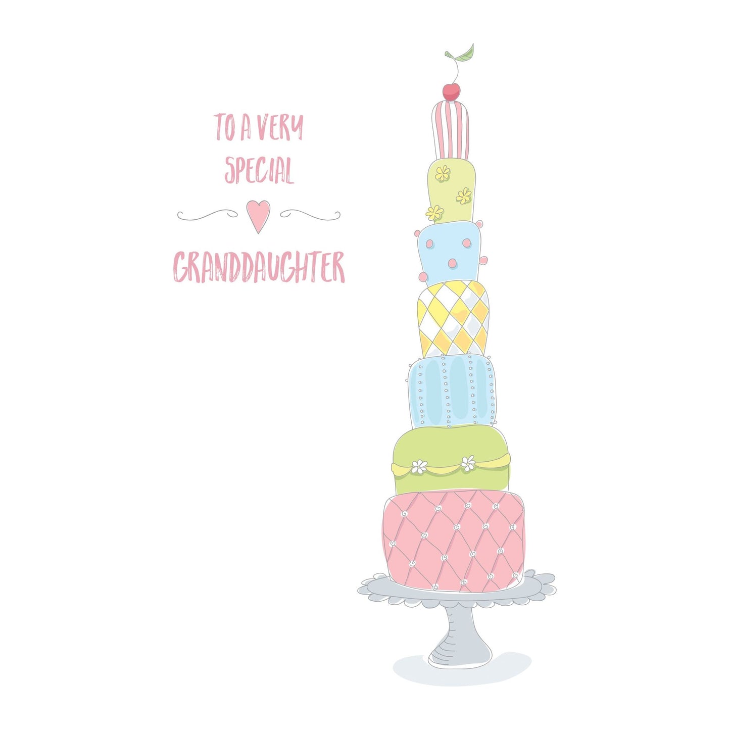 Birthday Granddaughter Card Cake - Cardmore