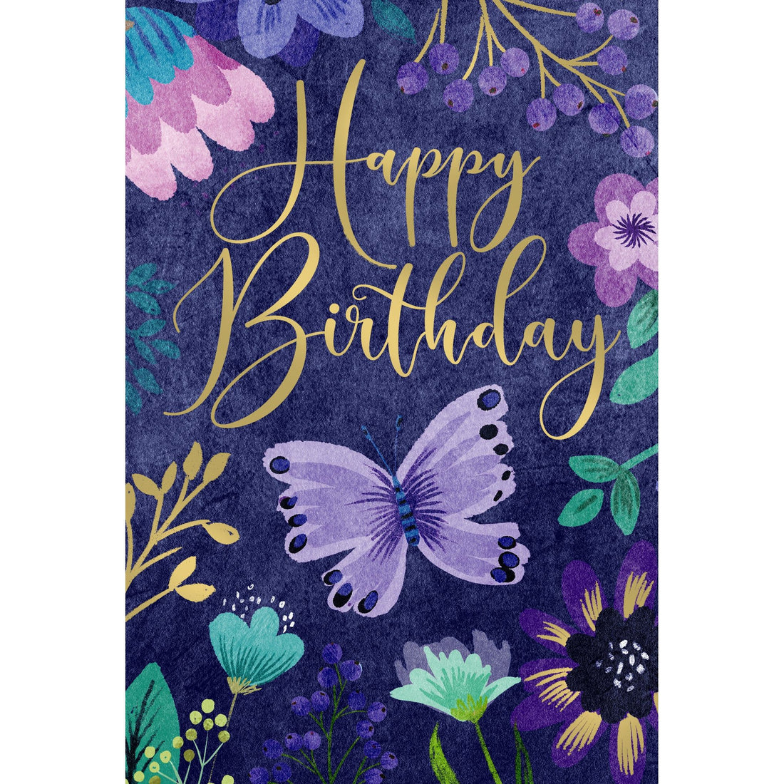 Butterfly Floral Frame Birthday Card – Cardmore