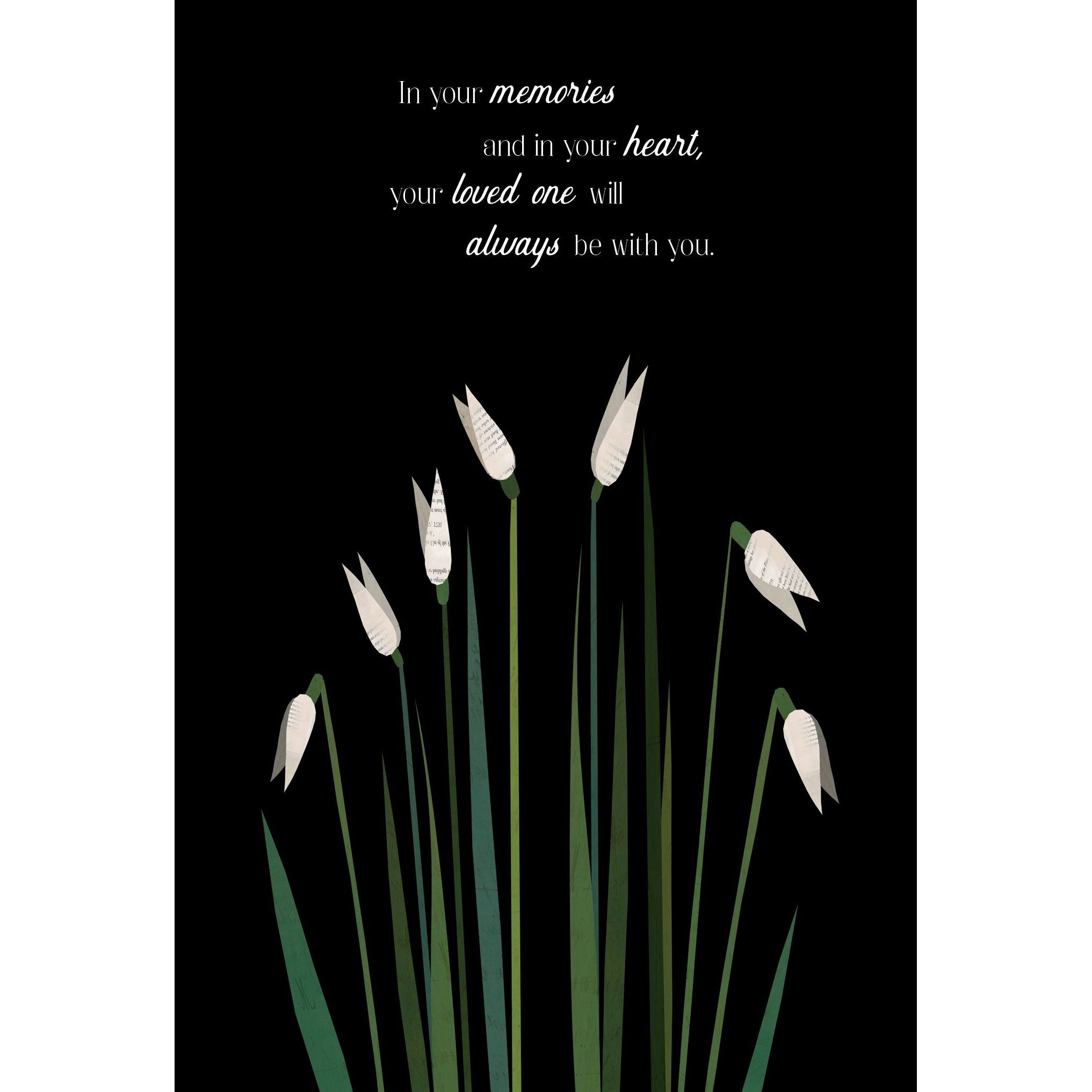 Sympathy Card Snowdrops - Cardmore