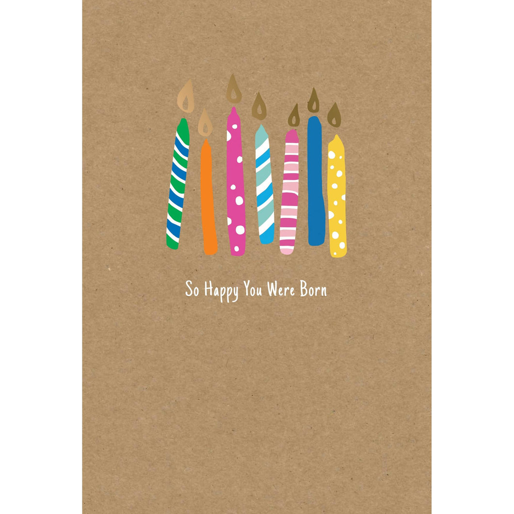 Birthday Card Happy You Were Born Kraft - Cardmore