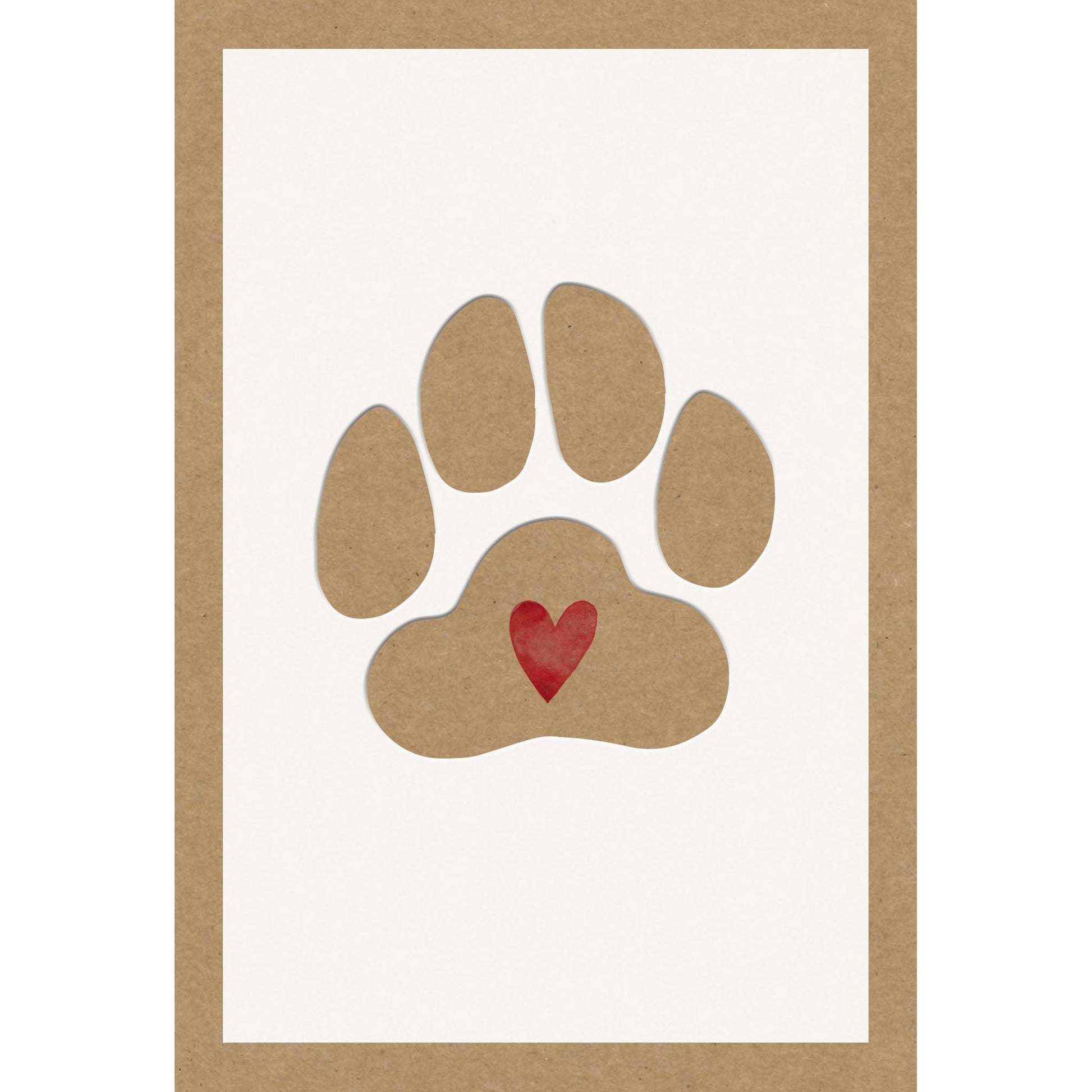 Sympathy Card Loss Of Pet Paw Print - Cardmore