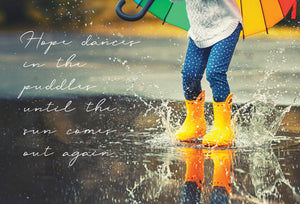 Friendship Card Jumping In Puddles - Cardmore