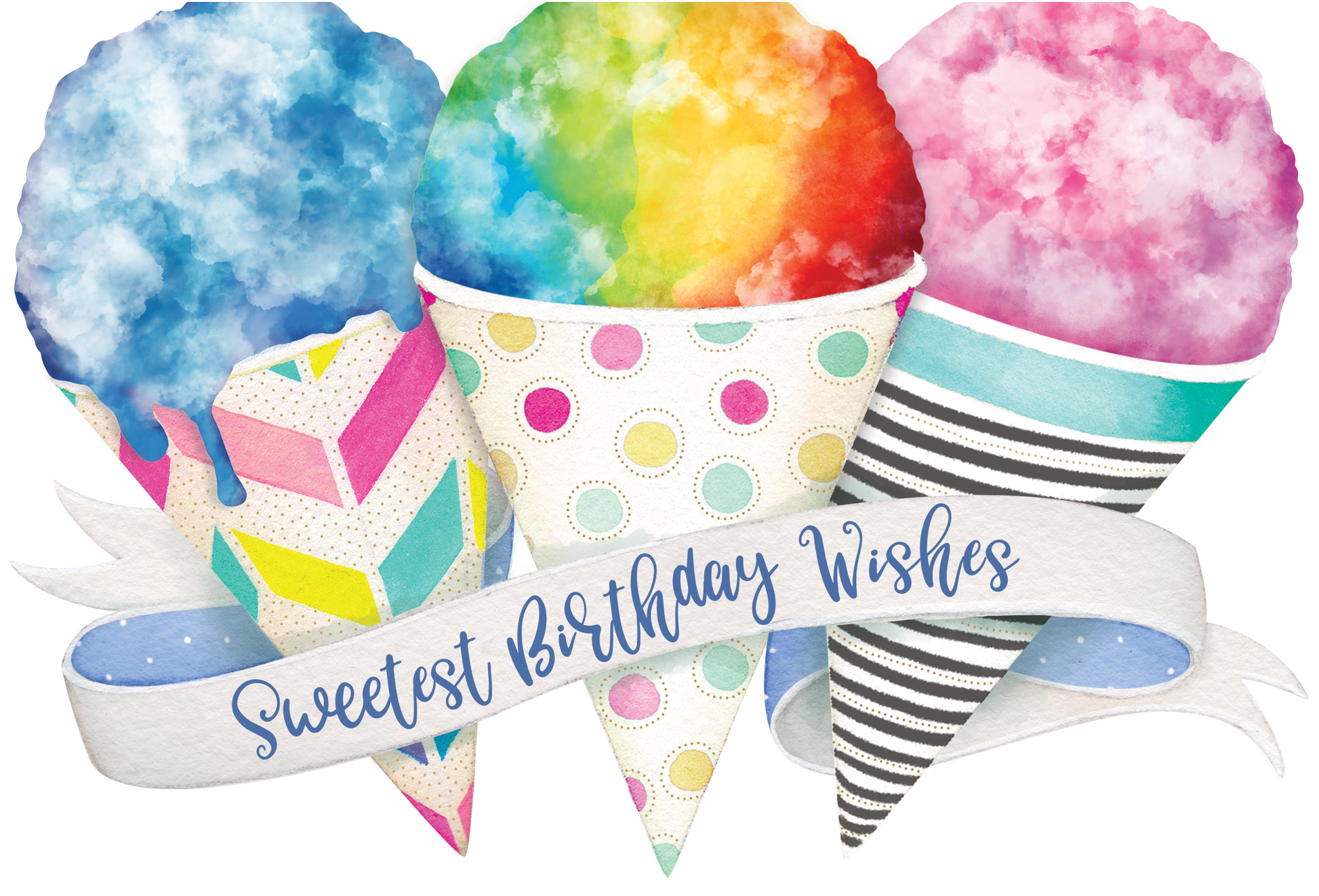 Birthday Card Snowcones Sienna's Garden - Cardmore