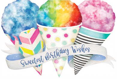 Birthday Card Snowcones Sienna's Garden - Cardmore