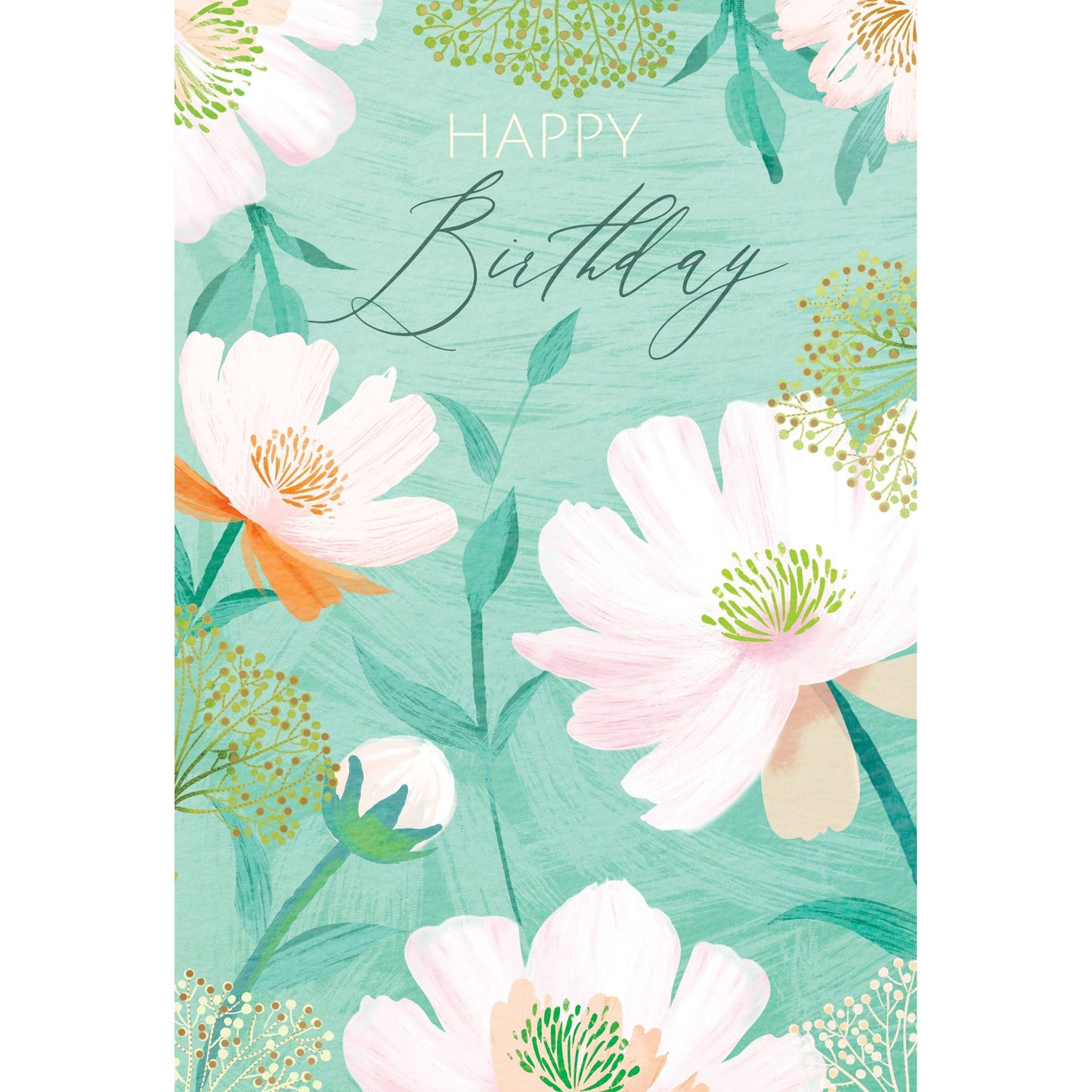 Birthday Card Soft Florals - Cardmore