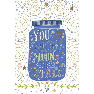 Anniversary Card Moon & Stars - Cardmore