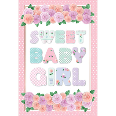 Baby Girl Card Sweet Baby Girl - Cardmore