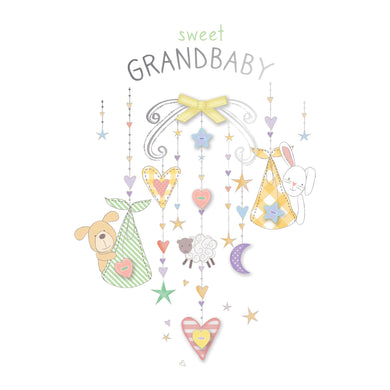 New Grandparent Card Animal Mobile - Cardmore
