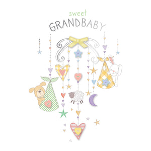 New Grandparent Card Animal Mobile - Cardmore