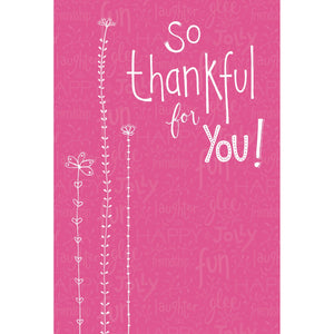 Thank You Card So Thankful - Cardmore