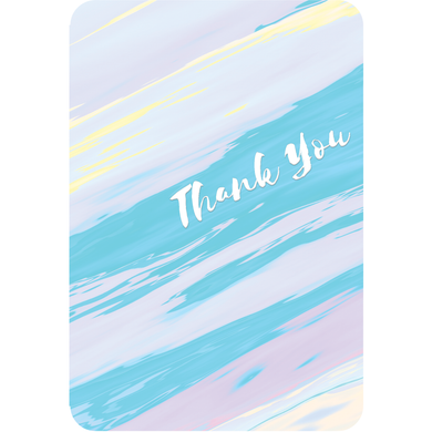 Thank You From Us Card Colorful Waves - Cardmore