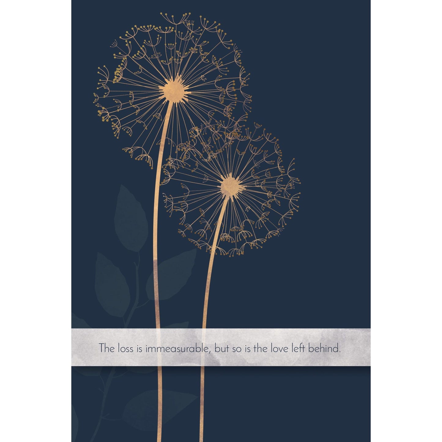 Sympathy Card Dandelions - Cardmore